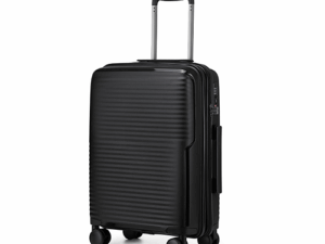 Leaves King Family Size TSA Lock Travel Trolley Luggage-2006 (Black)