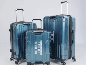 ADWARD POLO 4 Metal Corner Guard Luggage (Blue) — Durable Lightweight Spinner Trolley