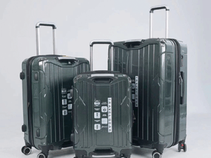 SMART POLO 4 Metal Corner Guard ABS+CP Hard-Shell Lightweight Luggage (Green)