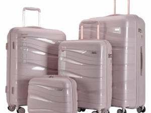 PARTNER Exclusive High Quality Anti-Theft Trolley Luggage (Single Piece) - RP2204 (Rose Gold)