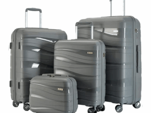 PARTNER Exclusive High Quality Anti-Theft Trolley Luggage (Single Piece) - RP2204 (Grey)