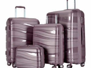 PARTNER Exclusive High Quality Anti-Theft Trolley Luggage (Single Piece) - RP2204 (Purple)