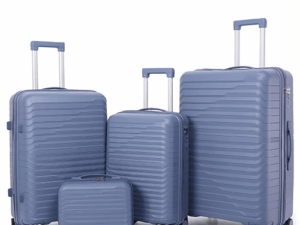 ADWARD POLO Family Size TSA Lock Travel Trolley-001 (Blue)