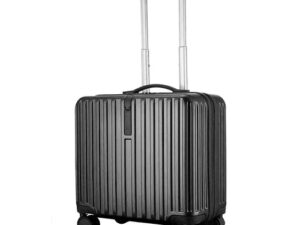 Nan Xiang 17" Carry-On Cabin Crew Trolley Luggage - NX70317 (Black) | Premium Hard Shell | 360° Spinner Wheels | Lightweight Travel Bag