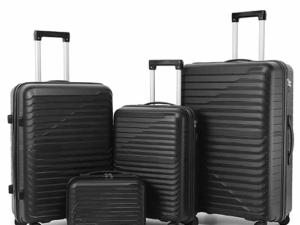 ADWARD POLO Family Size TSA Lock Travel Trolley-001 (Black)