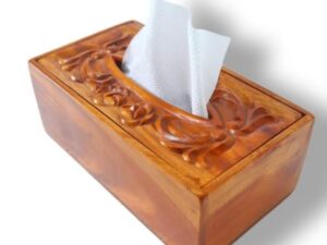 Wooden Tissue Box Cover & Kitchen Roll Paper Holder (6"/11") – Elegant & Functional Home Accessory