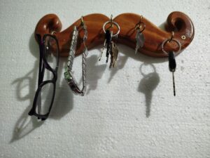 Modern Wooden Key Holder (12" x 4") – Stylish Wall Organizer for Entryway & Home Décor