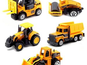 5pcs Assorted Construction Toys – Die-Cast Metal Vehicles Set for Kids & Toddlers