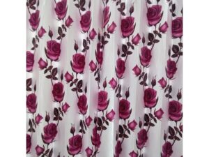 Synthetic Satin Rose Flower Design Porda | From Suba International