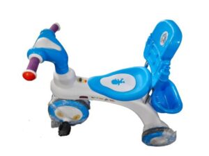 Jim & Jolly Rock Rider with Backrest – 3Y+ (Pink & Blue) | Safe, Stylish & Fun Tricycle for Kids