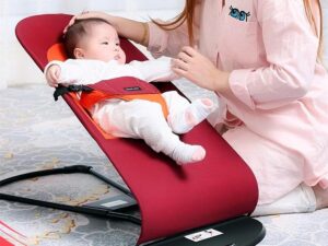 Baby Bouncer Chair – Folding Soft Seat Safety Automatic Rocking