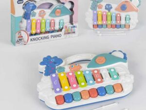 Kids Xylophone Knocking Piano – Musical Learning Toy | Lights, Music & Fun Instrument for Baby Development