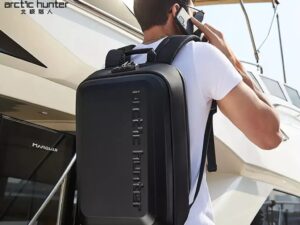 Arctic Hunter B00451 Lock Hard Shell Bag | 15.6” Water-Resistant Laptop Backpack | Premium Anti-Theft Travel & Business Bag