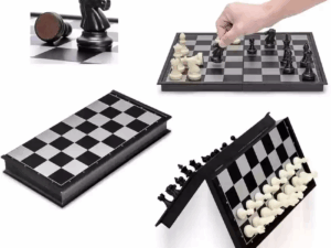 Magnetic Black & White Chess Board – 9.5 Inch | Premium Quality | Sports & Fitness