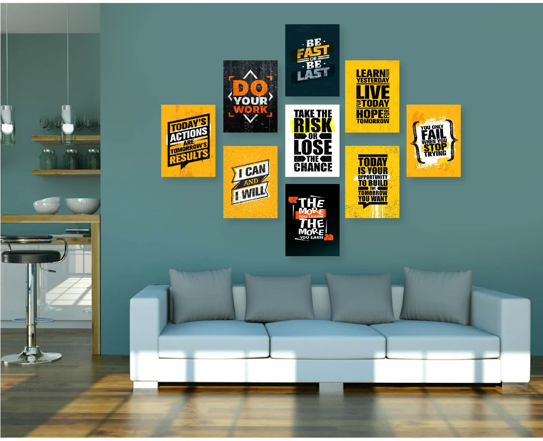 6 inch 8 inch AD Poster