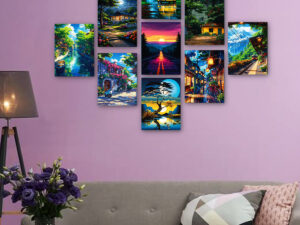 Home Décor Canvas Wall Painting Set – Living Room or Bedroom