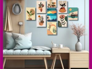 9 Pcs Unique Combo Wallboard Set – Home & Office Décor