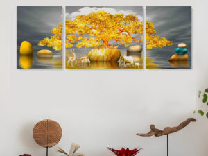3 Pcs Canvas Wall Art Set – Living Room Décor