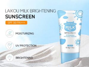 LAIKOU Milk Sunscreen SPF 50 PA+++ UV Protection – 50g