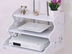 3-Layer Router & Set-Top Box Storage Stand – Large & Organized