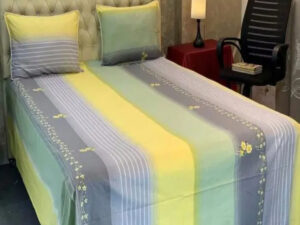 Cotton King Size Bedsheet With Two Pillow Cover (Size: 7x8 ft | Pillow Cover: 20x28 inch) – Easy Maintenance, Hand Washable