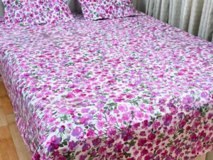 Double King Size Bedsheet With Two Pillow Cover - Bed Sheet, King Size Bedsheet, Double Size Bedsheet, Bedding Set, Bedsheet