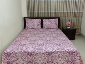 AC HOME TEX King Size Bed Sheet With Two Pillow Covers