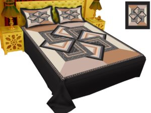 Luxury Panel Bed Sheet With Two Matching Pillow Covers