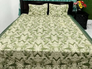 AC HOME TEX King Size Bed Sheet With Two Pillow Covers | Bed Cover | Fiber Pillow Cover | Bedsheet King Size | Pillow Cover