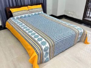 AC HOME TEX King Size Bed Sheet With Two Pillow Covers | Bed Sheet | Bed Sheets | Bichanar Chador | Bedding Sets | Chador | Bedding Sets