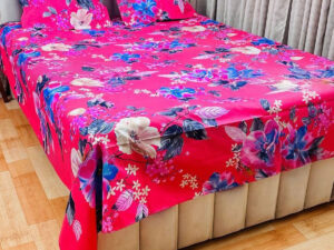AC HOME TEX King Size Bed Sheet With Two Pillow Covers | Bed Sheet | Bed Sheets | Bichanar Chador | Bedding Sets | Chador | Bedding Sets by Ambiya Store