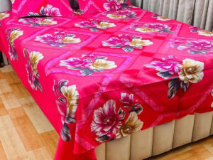 AC HOME TEX King Size Bed Sheet With Two Pillow Covers | Bed Sheet | Bed Sheets | Bichanar Chador | Bedding Sets | Chador | Bedding Sets by Ambiya Store