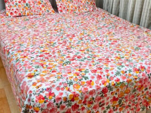 AC HOME TEX King Size Bed Sheet With Two Pillow Covers | Bed Sheet | Bed Sheets | Bichanar Chador | Bedding Sets | Chador | Bedding Sets by Ambiya Store