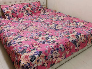 AC HOME TEX King Size Bed Sheet (7x8 Feet) With Two Pillow Covers | Bed Sheet | Bed Sheets | Bichanar Chador | Bedding Sets | Chador | Bedding Sets by Ambiya Store