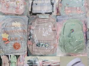 JINCAIZI HUANG School Bag | Large Capacity Waterproof Backpack | College & University Bag for Boys & Girls (China School Bag)