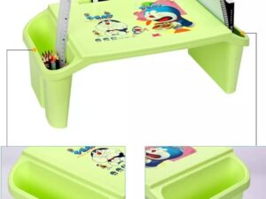 Study Table – Plastic Children’s Small Study Table with Storage | Lap Laptop Desk for Kids & Adults | Portable Baby Snack & Writing Table