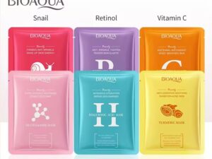 BIOAQUA Retinol Hyaluronic & Vitamin C Skin Smooth Moisturizing Face Sheet Mask – 25g/Each