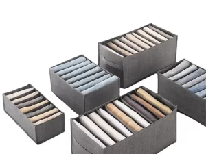 7 Grids Small Cloth Storage Box Organizer – Closet & Drawer Divider Storage Box