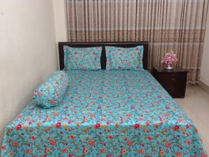 Sale Luxury Twill Cotton Bedsheet – King Size – with Pillow Cover
