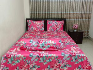 Luxury Twill Cotton Bedsheet – King Size – with Pillow Cover