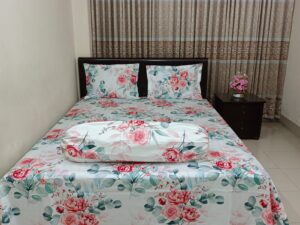 Luxury Twill Cotton Bedsheet – King Size – with Pillow Cover