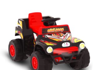 Mini Jeep – Red & Black | Stylish, Strong & Fun Ride-On Car for Kids