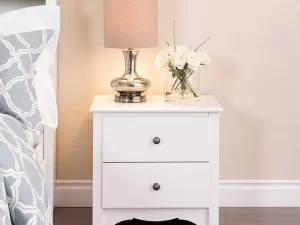 Bedside Table with 2 Drawers – Functional Storage for Bedroom