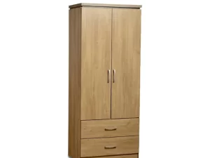 2 Part Almirah with Coat Hanger Shelf & 2 Locker Drawers