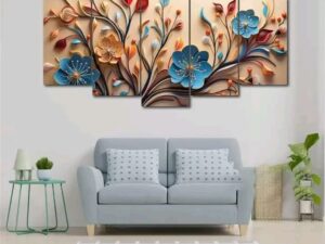 5-in-1 Premium Wall Canvas Set – Elegant Modern Wall Art for Any Room