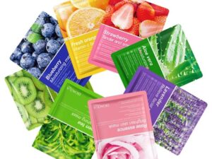 BIOAQUA Plant Fruit Mask Hydrating Moisturizing Skin Color Sheet Mask – 25g
