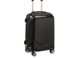 Travello 500mm (20-Inch) Hardtop Luggage | Unbreakable Body Aluminum Trolley | Water-Resistant Lightweight Travel Bag (Black)