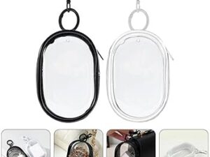 Round PVC Transparent Cosmetic & Jewelry Organizer Bag – Waterproof Travel Pouch