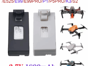 Drone Battery 3.7V 1800mAh | Rechargeable Li-Po Battery | Compatible with E88 / E88 Pro / E99 Pro / K3 / E525 Pro Mini UAV Drones