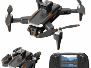 Drone with Display Remote | 4K WiFi FPV | Dual Full HD Camera | Dual Battery | Dual Brush Motor | Foldable RC Quadcopter | Perfect for Aerial Fun & Gifts